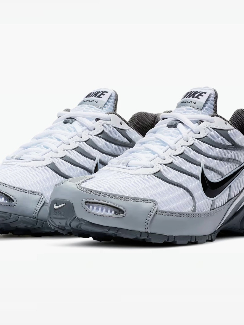NEW🔥Nike Air Max Torch 4 White Anthracite Wolf Grey 343846 100 Men's Size 11.
